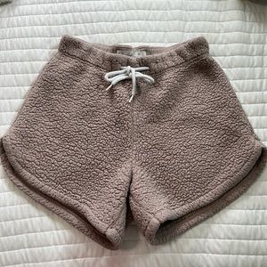 Girls pink sweat shorts